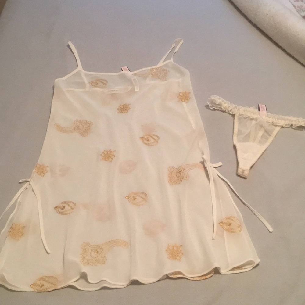 Victoria’s Secret Ivory Embroidered Nighty